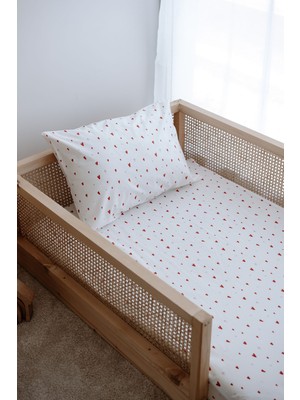 Tba Collection Tek Kişilik Lastikli Çarşaf Seti | Red Hearts