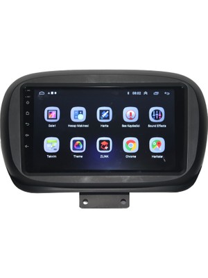 Smart Dragon Smart Go Fiat 500X-500X 2014/2022 9 Inç 4-64