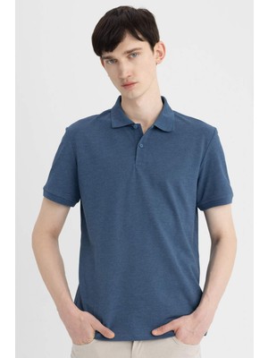 DeFacto Regular Fit Kısa Kollu Basic Düz Polo Tişört T0126AZ24SM