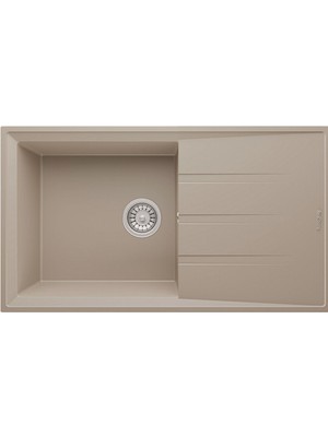 Realstone P012 Efes 100 Granit Mutfak Eviyesi Cappucino 100 x 50 cm