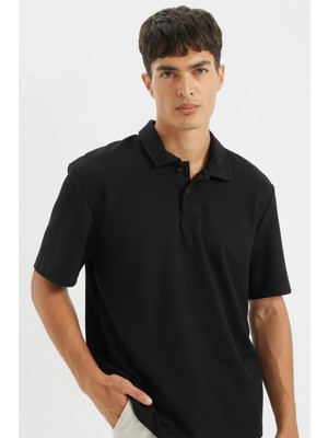DeFacto New Regular Fit Polo Yaka Basic Kısa Kollu Tişört B4939AX24AU