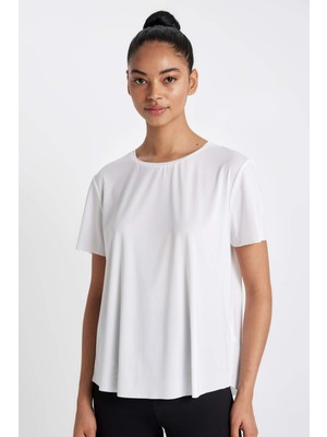 DeFacto Standart Fit Bisiklet Yaka Sporcu Kısa Kollu Tişört D0639AX24AU