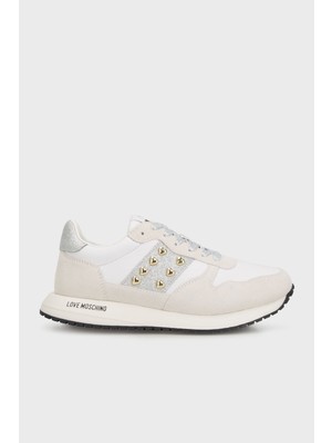 Love Moschino Deri Süet Detaylı Sneaker Ayakkabı Bayan Ayakkabı JA15403G1MIAM10D