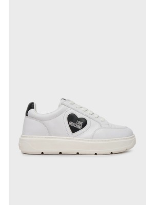 Love Moschino Logolu Deri Kalın Taban Seneaker Ayakkabı Bayan Ayakkabı JA15154G1MIA110A