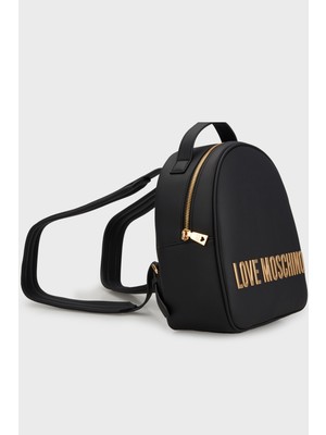 Love Moschino Logolu Ayarlanabilir Çift Askılı Sırt Çantası Bayan Sırt Çantası JC4197PP1MKD0000