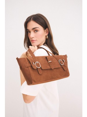 DeFacto Kadın Süet Omuz Çantası E3906AXNS