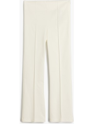 Koton Standart Bel Slim Fit Nervürlü Ispanyol Paça Pantolon