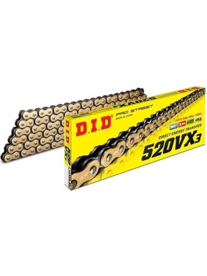 Dıd Bajaj Dominar 400 (2013-2024) 520-120 X-Ringli Zincir (Gold Renk)