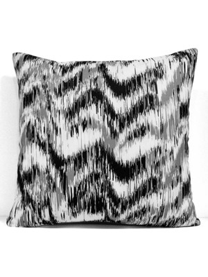 Ikat Leopar Desen Tasarımlı Kırlent Kılıfı