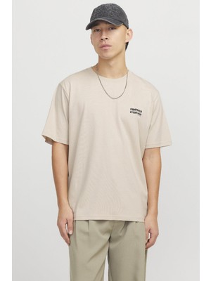Only & Sons Jorvesterbro Back Tee Ss Crew Neck Krem