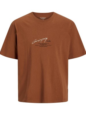 Only & Sons Jormanchester Scrıpt Tee Ss Crew Neck Tarçın