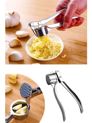 Homeneeds Paslanmaz Çelik Pratik Sarımsak Ezici