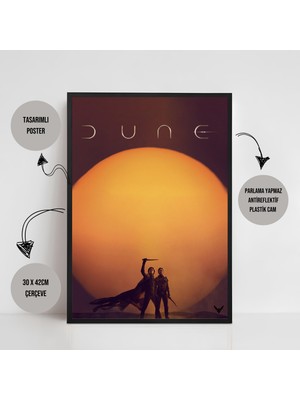 Orendart Dune Çöl Gezegeni Movie Film Çerçeveli Poster Tablo Yüksek Kalite Dekorasyon Tablo