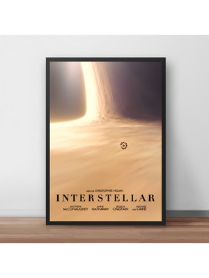 Orendart Interstellar Yıldızlararası Movie Film Çerçeveli Poster Tablo Yüksek Kalite Dekorasyon Tablo