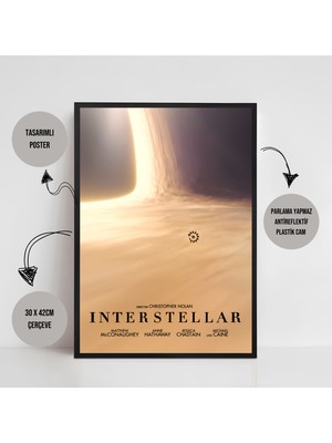 Orendart Interstellar Yıldızlararası Movie Film Çerçeveli Poster Tablo Yüksek Kalite Dekorasyon Tablo