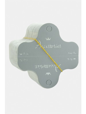 Feryal Lüks Gri Kolye Kartı 200 Adet