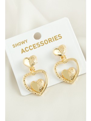 Yarım Halka Trend Metal Küpe