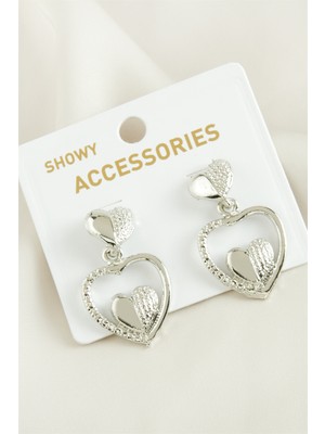 Feryal Yarım Halka Trend Metal Küpe