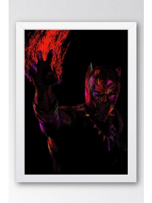 Black Panther Çerçeveli Tablo - Marvel Poster Tablo