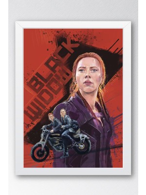 Black Widow Çerçeveli Tablo - Marvel Poster Tablo