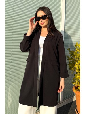 Kadın Büyük Beden Uzun Ceket 2335