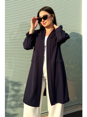 Kadın Büyük Beden Uzun Ceket 2335