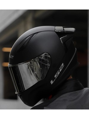 Ls2 Rapıd 2 Race Mat Siyah Fullface Motosiklet Kaskı Gri Camlı