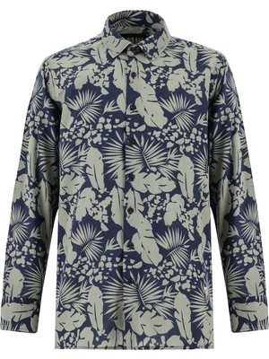 Uzun Kol Regular Fit Baskılı Pamuklu Gömlek