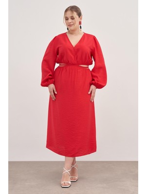 Cut-Out Elbise