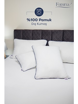 Formeya Climate %100 Pamuk Nano Jel Yastık Otel Yastığı 50*70 Cm Dış Kumaş 1100 gram