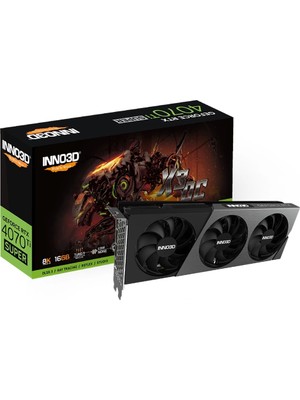 INNO3D Geforce Rtx 4070TI Super X3 Oc 16GB 256 Bit GDDR6X Ekran Kartı