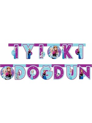 Frozen 2 Iyi Ki Doğdun Harf Banner