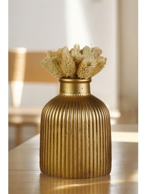 Dekoratif Vazo El Yapımı Gümüş Eskitme Renk Model 3