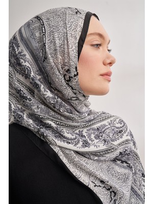 Armanda Catena Desen Ithal Vual Şal - Siyah