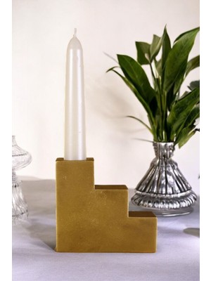 Şamdan Mumluk Dekoratif Mumluk Beyaz Renk Tealight Mumluk Model 18