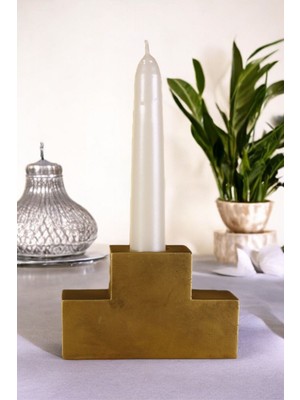 Şamdan Mumluk Dekoratif Mumluk Beyaz Renk Tealight Mumluk Model 16