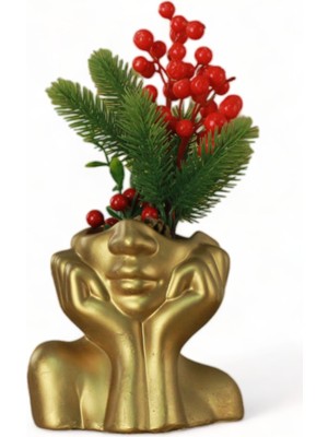 Vazo Küçük Vazo Masa Üstü Vazo Ev Dekorasyon Vazo Gümüş Eskitme Model 28