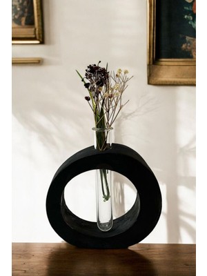 Beyaz Dekoratif Vazo Obje Ev Dekorasyon Masa Üstü Dekor Vazo Model 25