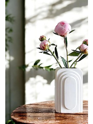 Siyah Dekoratif Vazo Obje Ev Dekorasyon Masa Üstü Dekor Vazo Model 18