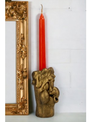 Şamdan Mumluk Dekoratif Mumluk Beyaz Renk Tealight Mumluk Model 3