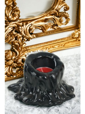 Şamdan Mumluk Dekoratif Mumluk Beyaz Renk Tealight Mumluk Model 31