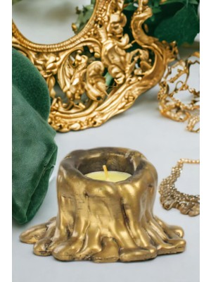 Şamdan Mumluk Dekoratif Mumluk Beyaz Renk Tealight Mumluk Model 31