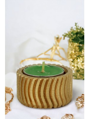 Şamdan Mumluk Dekoratif Mumluk Beyaz Renk Tealight Mumluk Model 26