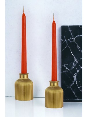 Şamdan Mumluk Dekoratif Mumluk Tealight Mumluk Model 21 Ikili Mumluk