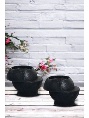 Şamdan Mumluk Dekoratif Mumluk Tealight Mumluk Model 25 Ikili Mumluk