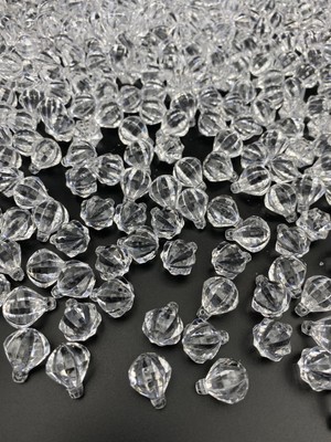 50GR Balon,sarımsak Model Şeffaf Akrilik Boncuk Sallantılı Avize Taşı,perde,abajur Boncuğu(~35 Adet)