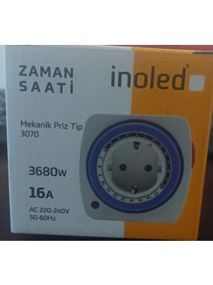 İnoled Mekanik Priz Tip Zaman Saati