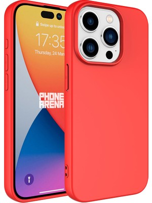 Heptek İletişim Apple iPhone 15 Pro Max Kılıf Lsr Laaakan Kapak-Kırmızı