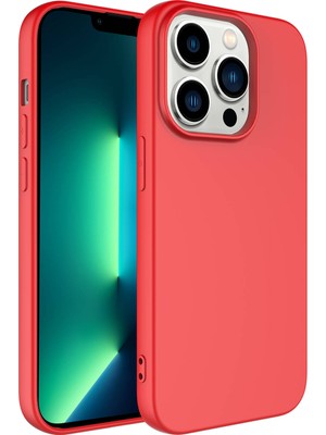 Heptek İletişim Apple iPhone 14 Pro Uyumlu Lsr Laaakan Kapak-Kırmızı