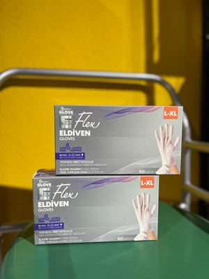FLEX  100'LÜ L- XL Beden Hijyenik Eldiven